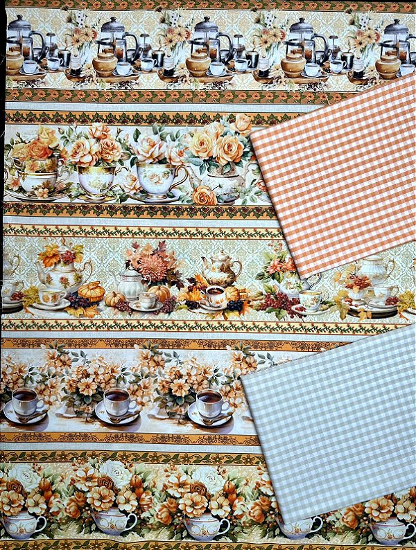 BR098 Kit Barrado Xícara de Pêssego