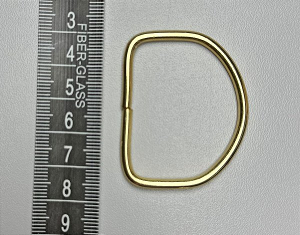 113 - Meia Argola - 38 mm Ouro - 6 unidades