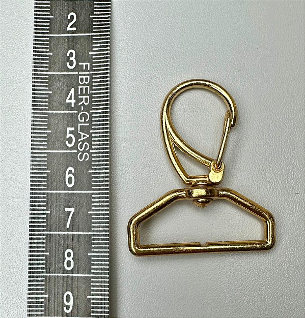 134 - Mosquetão 1166 - 30 mm Ouro - 6 unidades