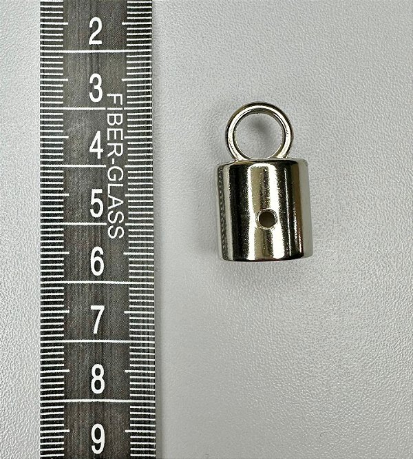 124 - Terminal para Tassel - 25 mm Niquel EG2959 - 3 unidades