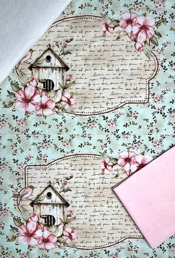 Kit Americano Jardim de Hibisco (4 peças)