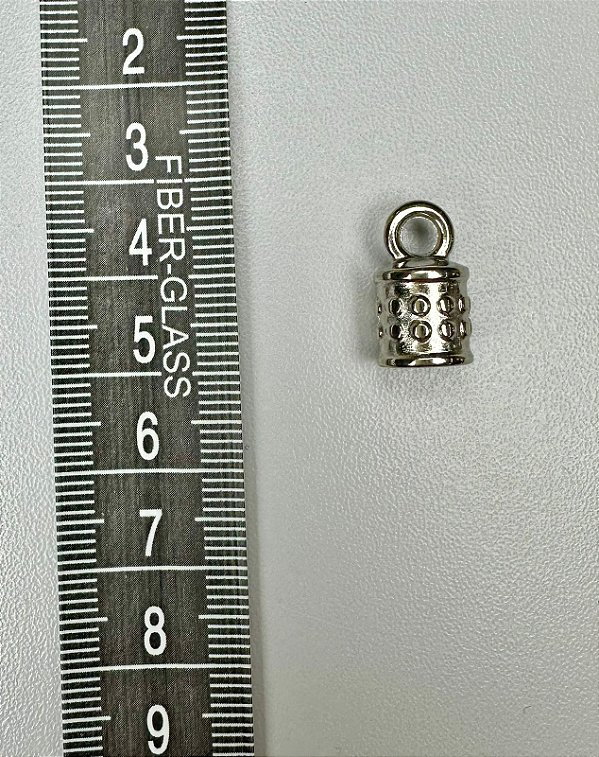 122 - Terminal para Tassel Recartilhado 15 mm Níquel EZ-6954 - 6 unidades
