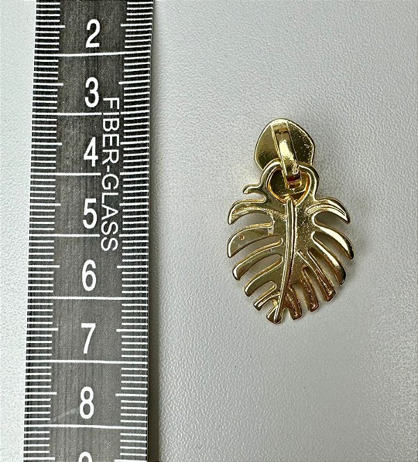 143 - Cursor Folha - 30 mm Ouro EG2756 - 6 unidades