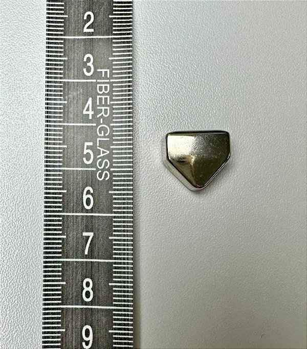 140 - Ponteira 15 mm - Níquel - 6 unidades