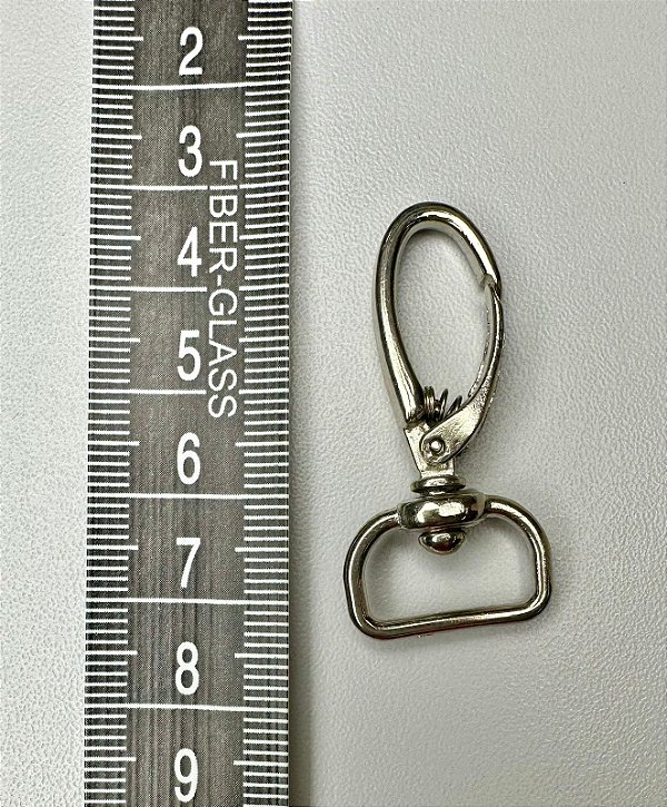 127 - Mosquetão Anzol - 16 mm Níquel - 6 unidades