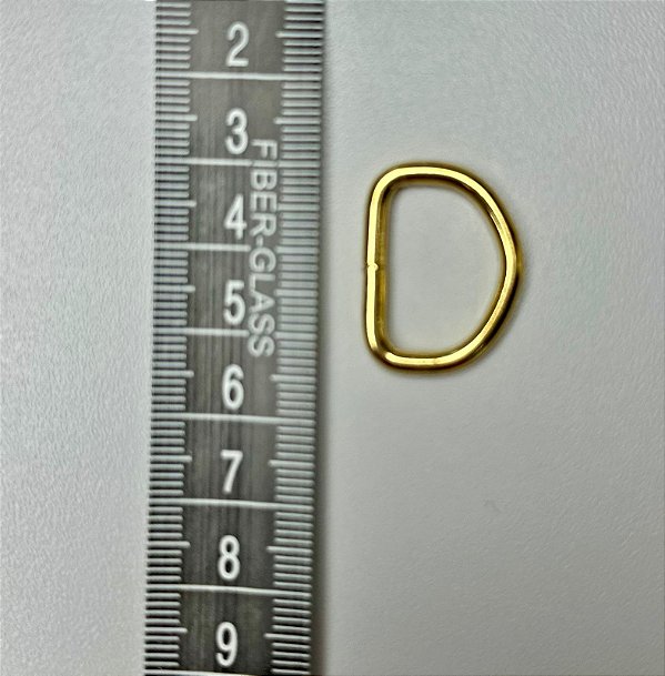 105 - Meia Argola - 19 mm Ouro - 6 unidades