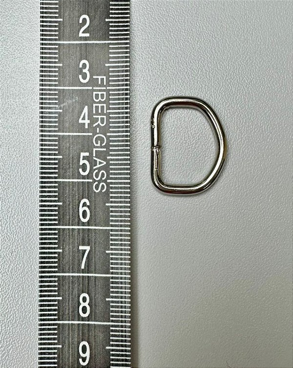 104 - Meia Argola - 16 mm Níquel - 6 unidades