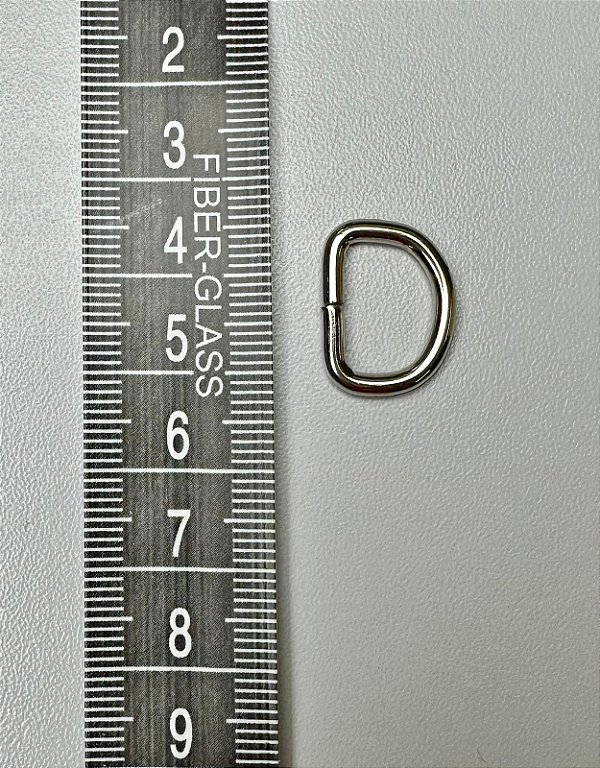 102 - Meia Argola - 13 mm Níquel - 6 unidades