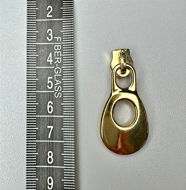 148 - Cursor Gota Grande - 40 mm Ouro EG3062 - 6 unidades