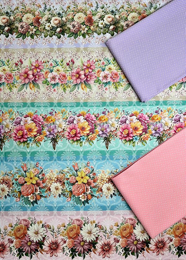 BR099 Kit Barrado Flowers