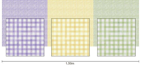 Barrado Xadrez 2 (Lilás, Amarelo e Verde)
