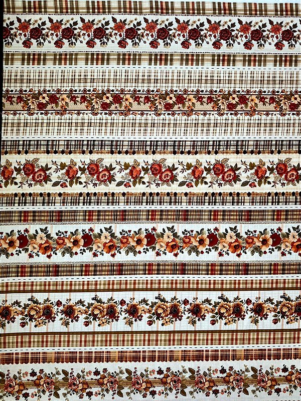 BR035 Barrado Floral Telha