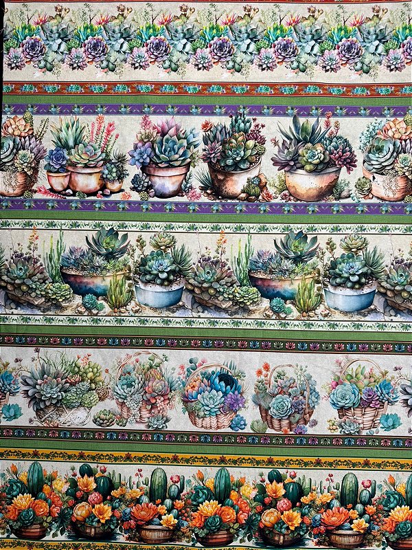 BR024 Barrado 3D Suculentas