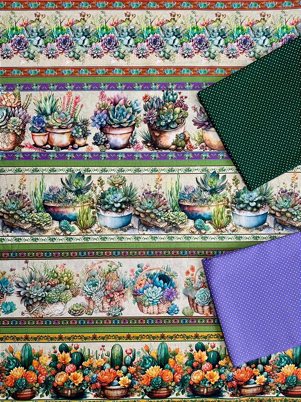 BR024 Kit Barrado 3D Suculentas