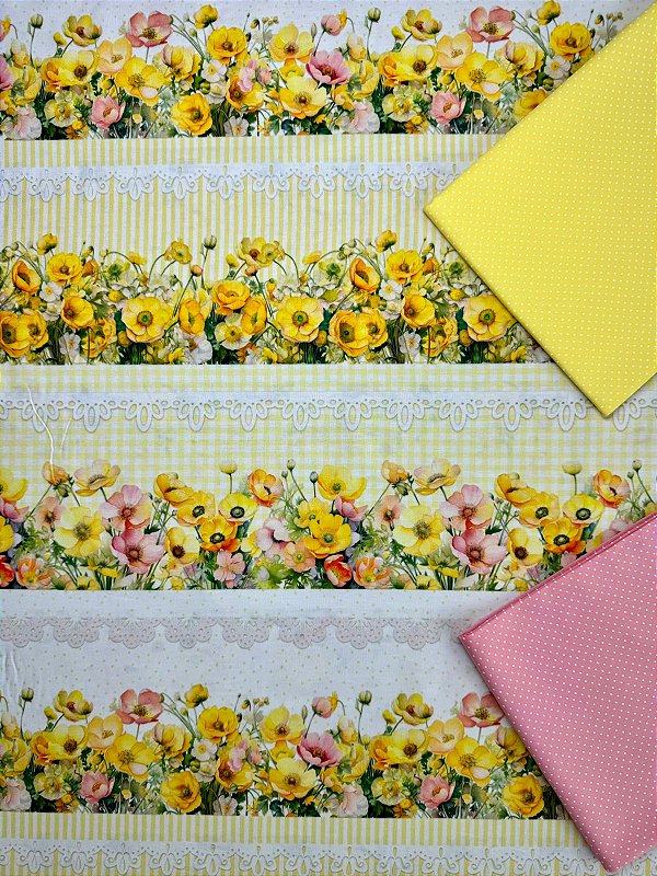 BR032 Kit Barrado Flores Amarelas