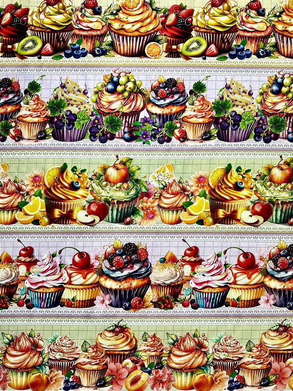 BR013 Barrado Cupcake Frutas