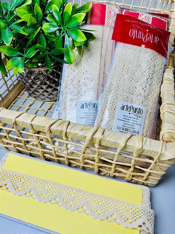 Renda de Algodão Ref: RA036 (Marfim)