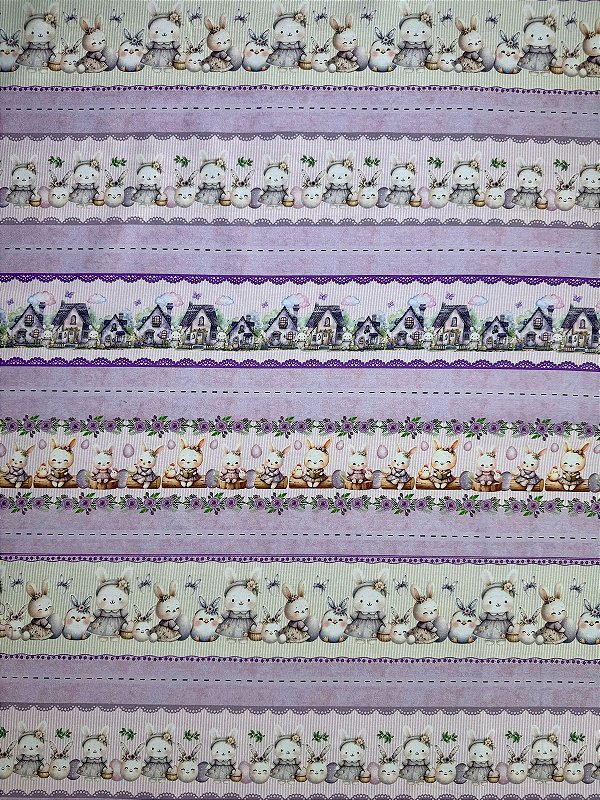 BR195 Barrado Coelhinhas Lilás