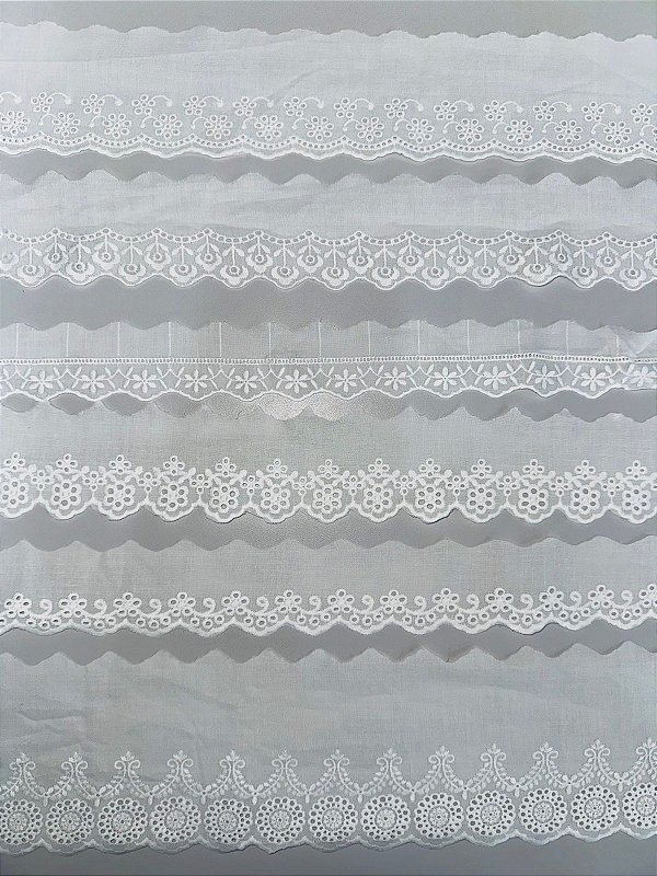 KIT BORDADO INGLÊS PARA 12 PANOS