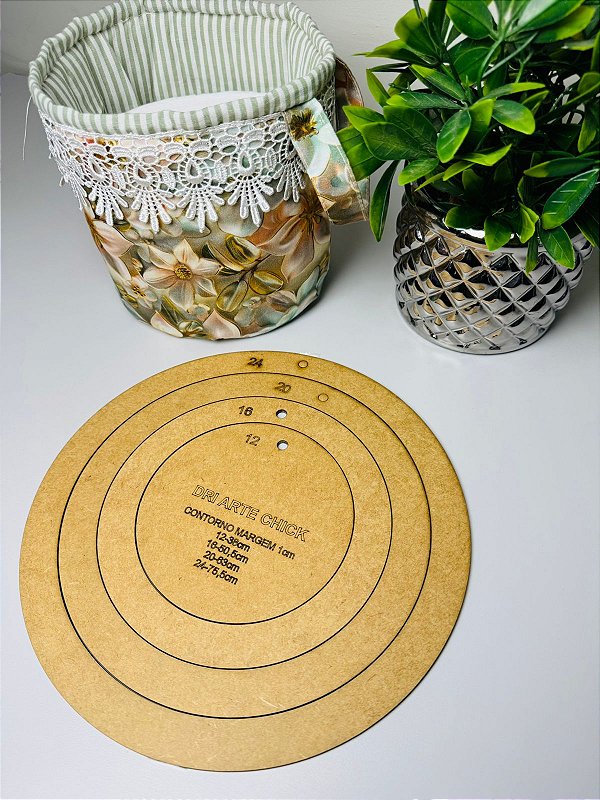 Kit Régua Círculo/cesto/cachepot