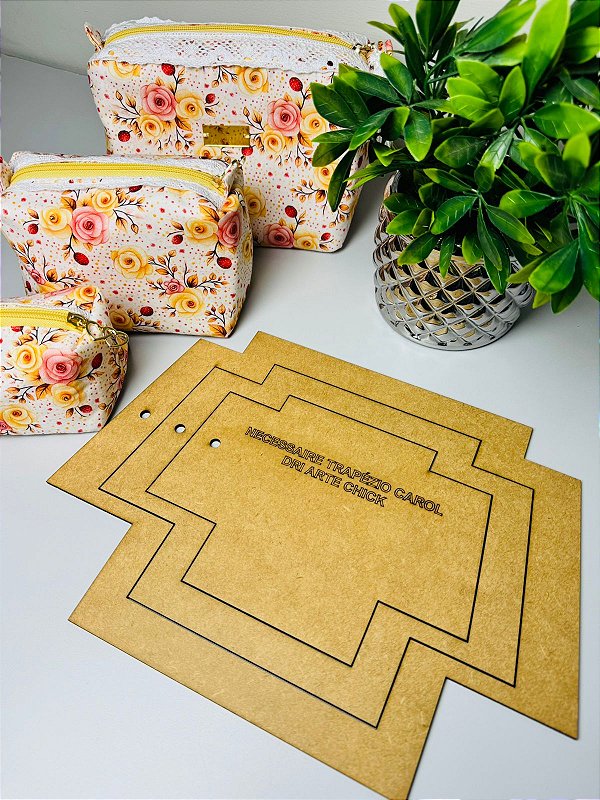 Kit Régua Necessaire Trapézio Sol