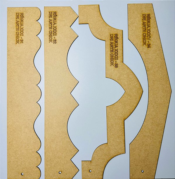 Kit Régua MDF para Barrado 8 (31, 32, 33 e 34)