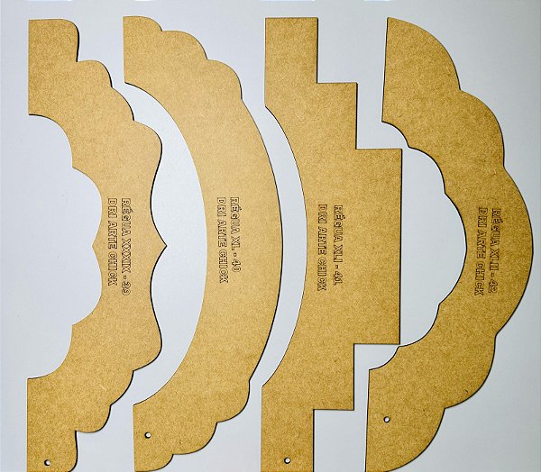 Kit Régua MDF para Barrado 10 (39, 40, 41 e 42)