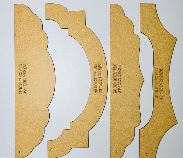 Kit Régua MDF para Barrado 11 (43, 44, 45 e 46)