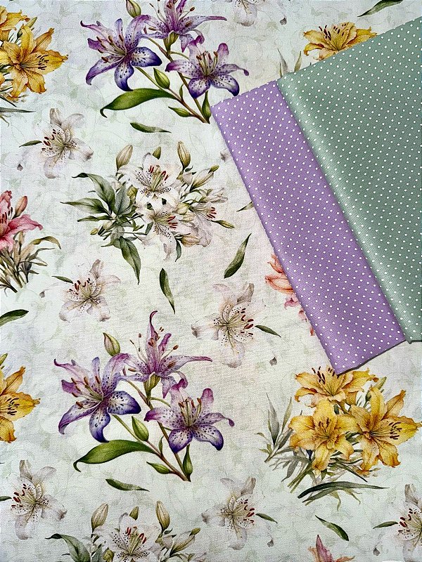 Kit TC087 Tricoline Floral Monet