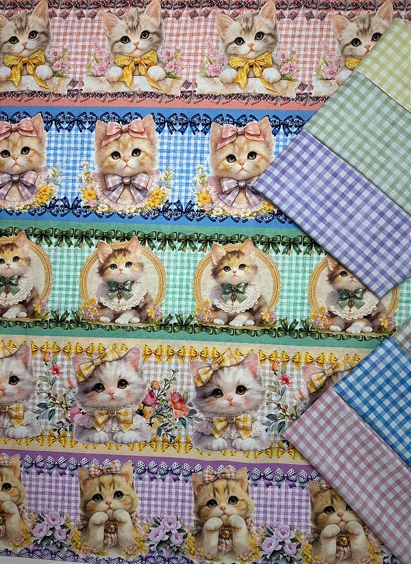 Kit BR234 Barrado Gatos Vitorianos