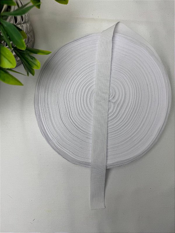 Viés para acabamentos 20mm Branco - 1 metro