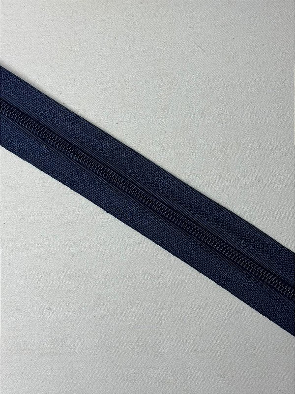 Zíper Nylon N5 (cor azul marinho) - 1 metro