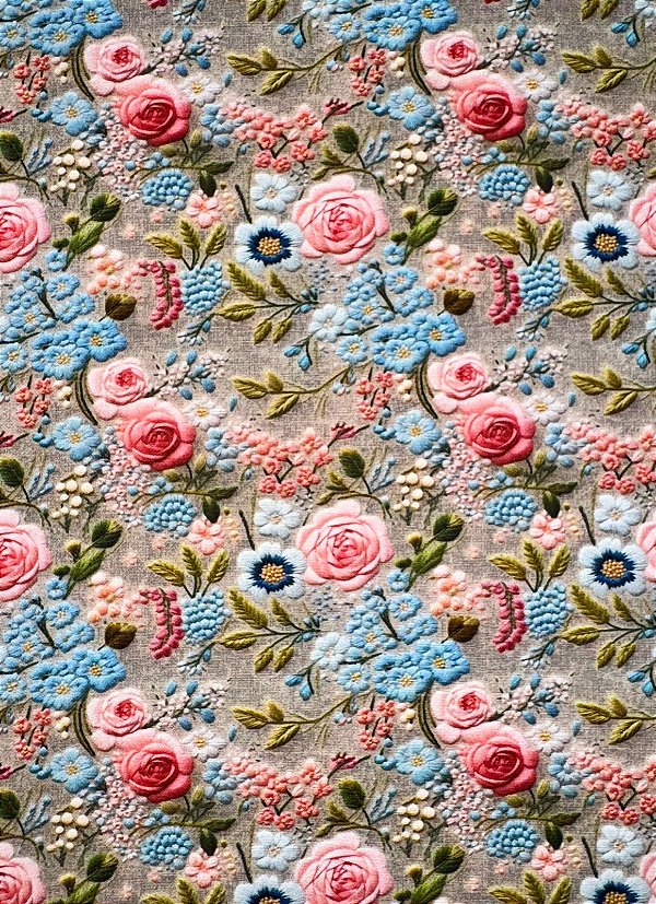 TC092 Tricoline Encanto de Rosas