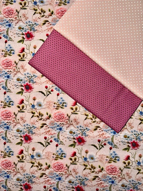 Kit TC096 Tricoline Doce Aurora