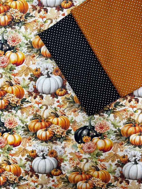 Kit TC097 Tricoline Jardim das Abóboras