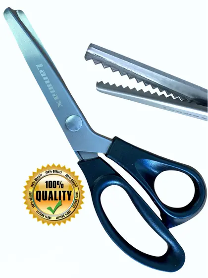 Tesoura Picotar Profissional Tecido Papel Couro Eva Lanmax