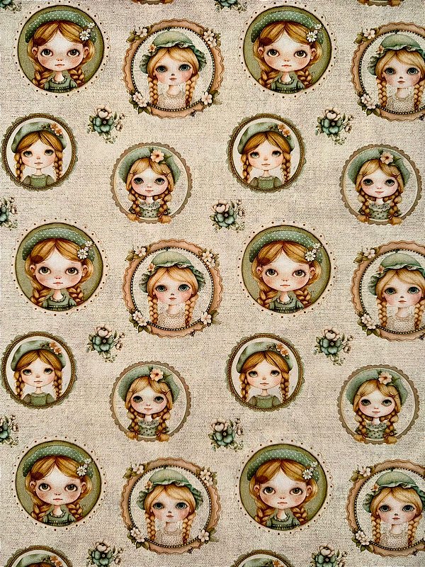 TC113 Tricoline Retratos verde