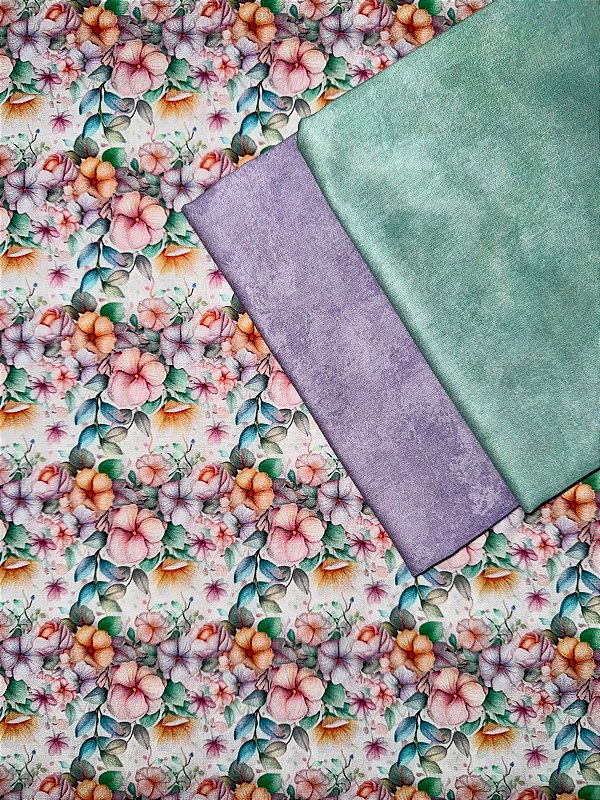 Kit TC115 Tricoline sonho de flores