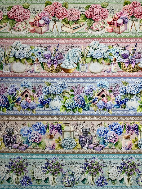 BR245 Barrado Vasos de hortênsia