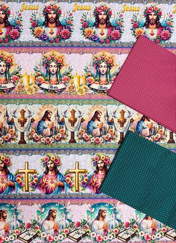 Kit BR256 barrado Jesus e Maria