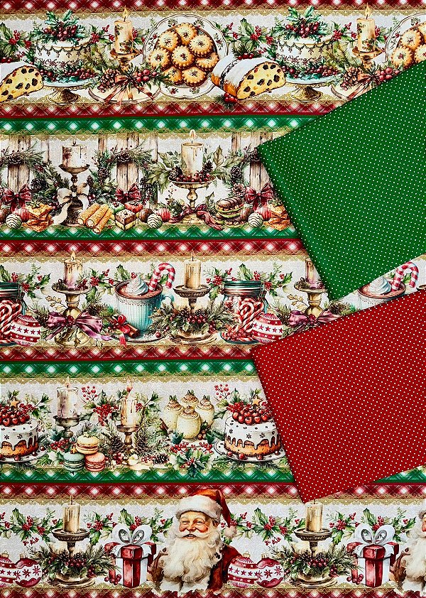 Kit BR249 Barrado ceia de natal