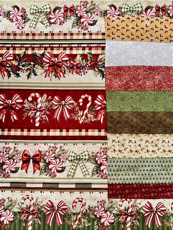 Kit BR268 Barrado Laços de natal