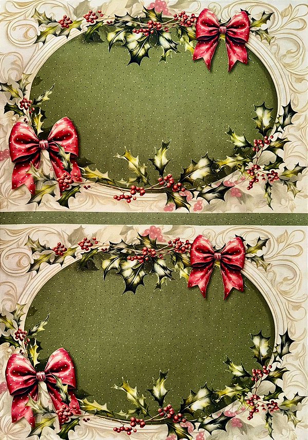 Jogo Americano Laços de natal (4 peças)