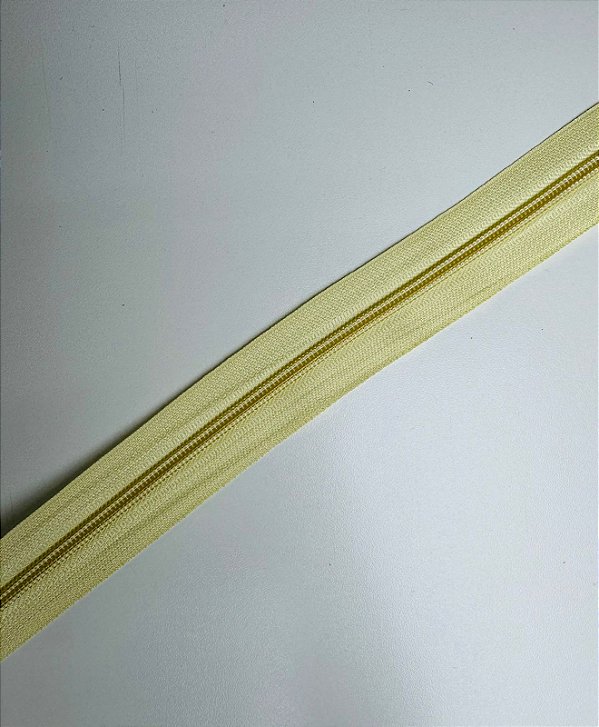Zíper Nylon N5 (cor amarelo) - 1 metro