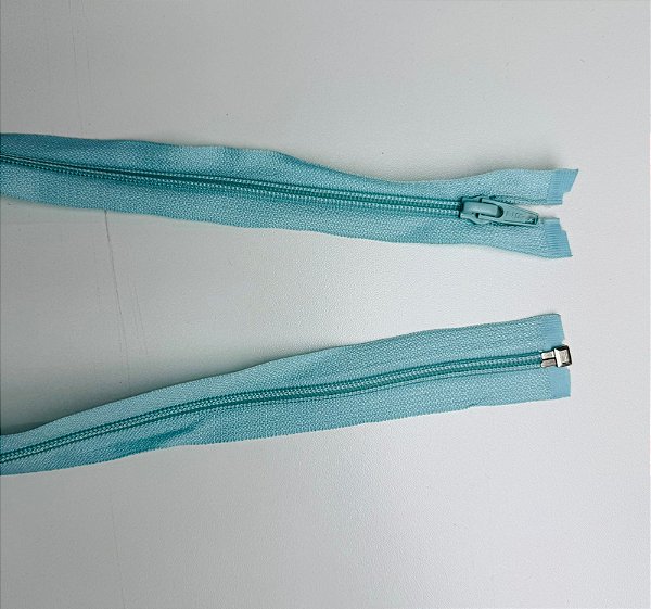 Zíper Nylon N5 (cor azul claro) - 60cm