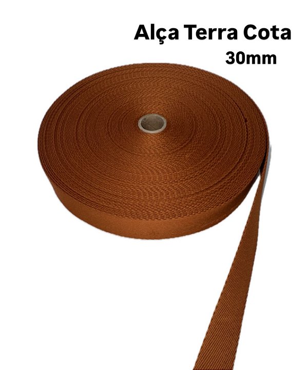 Alça Chick 30 mm Terra cota (1 metro)