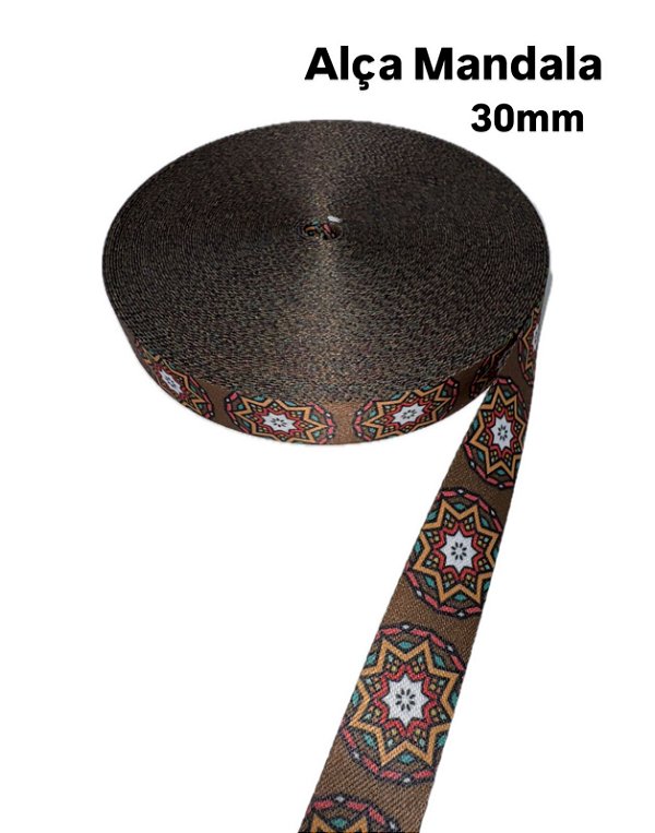 Alça Chick 30mm Mandala (1 metro)