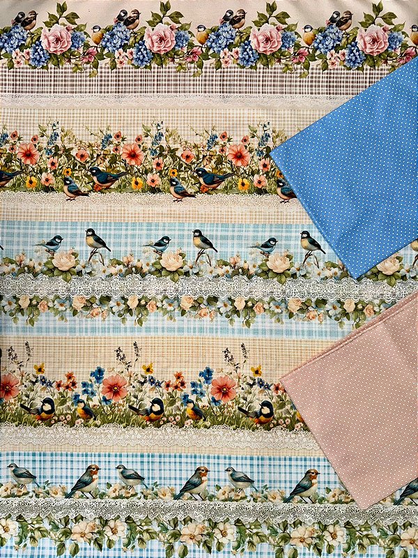 Kit BR302 Barrado Melodia das Flores