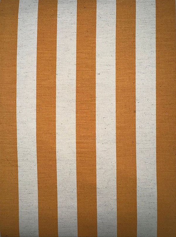 TC148 Tecido Cotton Linen Listrado Mostarda