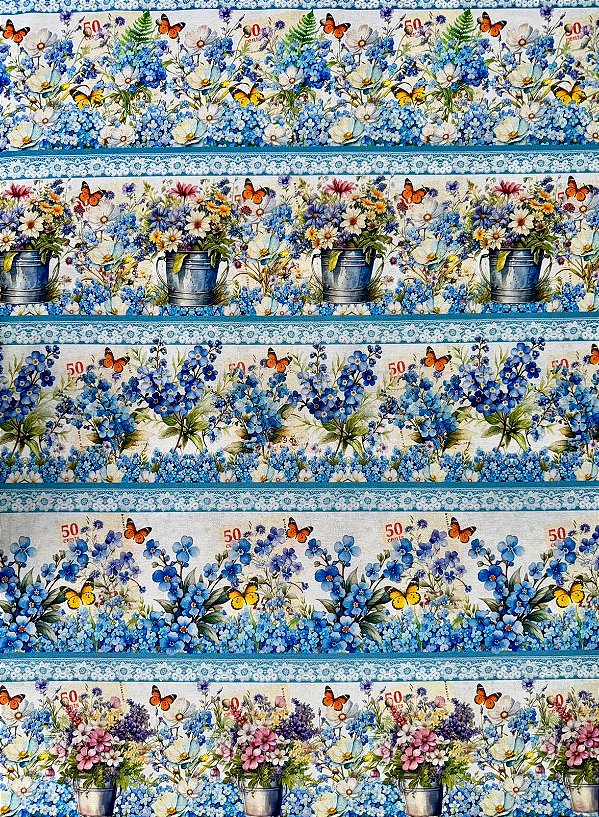 Kit BR311 Barrado Primavera azul